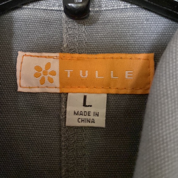 Tulle 100% cotton, women’s distressed long length light denim jacket. - Picture 12 of 14